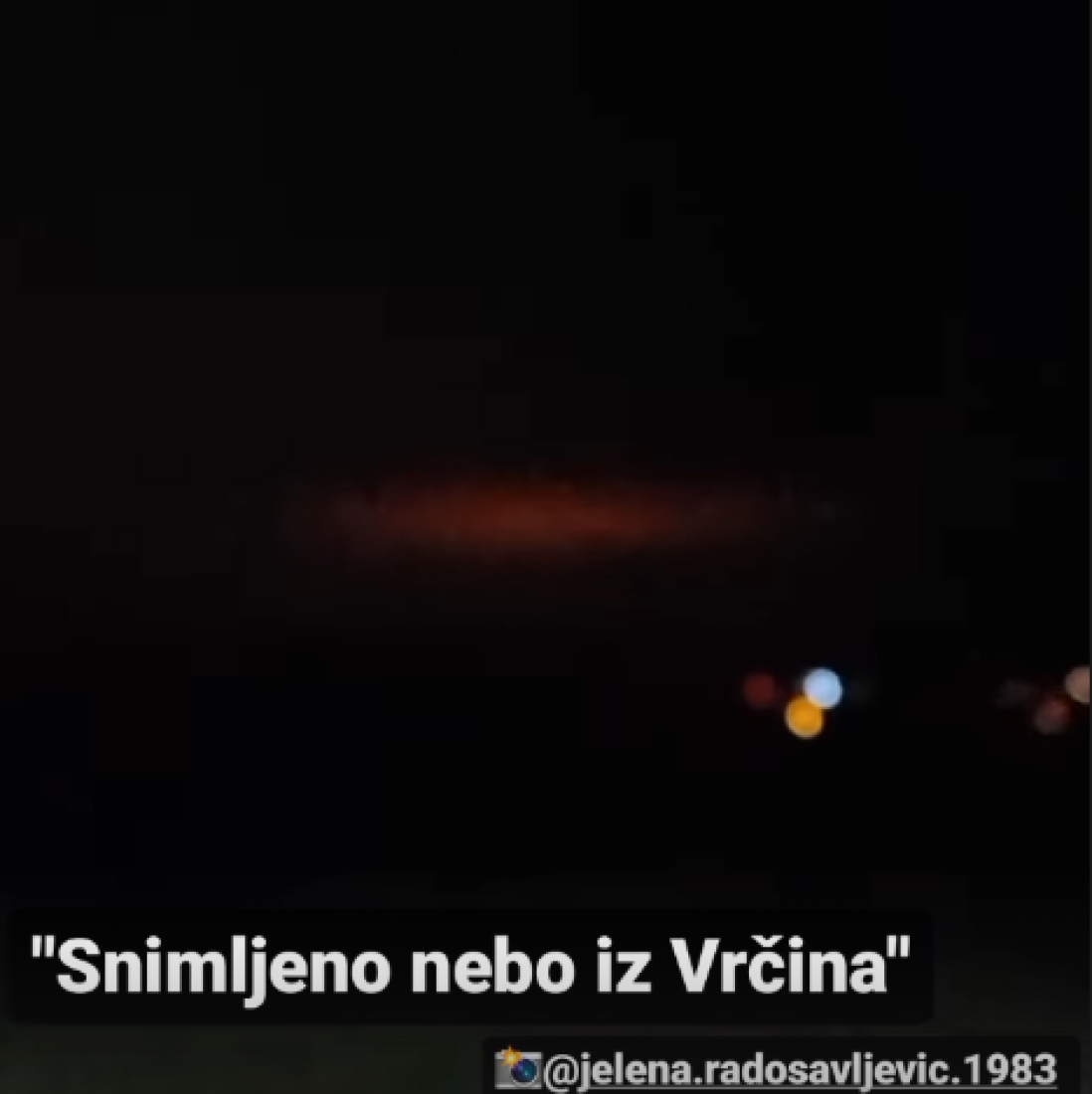Nepoznati objekat iznad Šapca