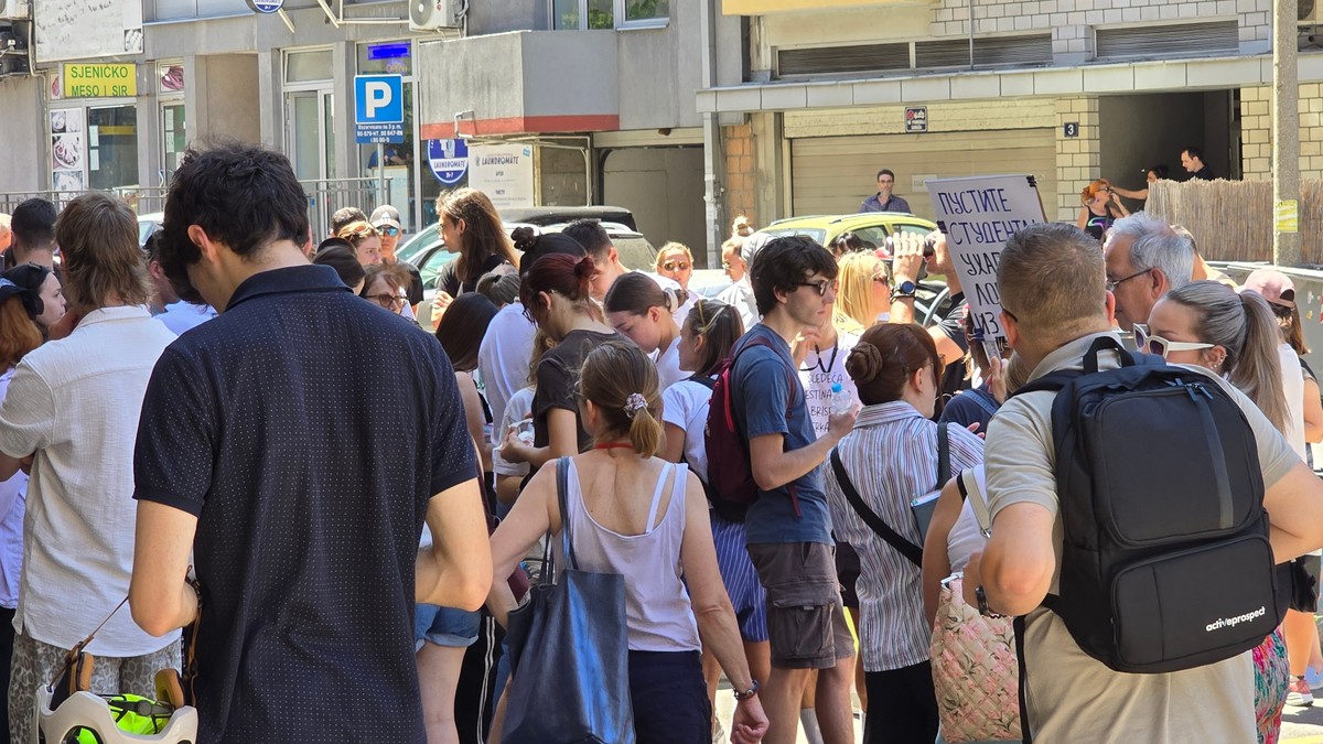 Protest studenata Poljoprivrednog fakulteta u Zemunu