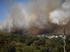 U središnjem delu Peloponeza, u oblasti Parteni, buknuo požar