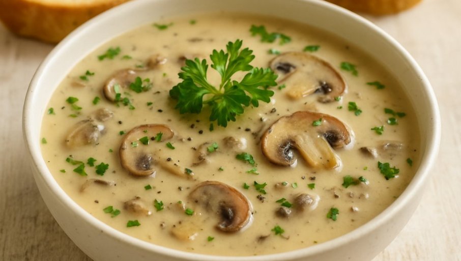 JEDNOSTAVNA KREMASTA ČORBA OD PEČURAKA –Recept za ukusnu čorbu