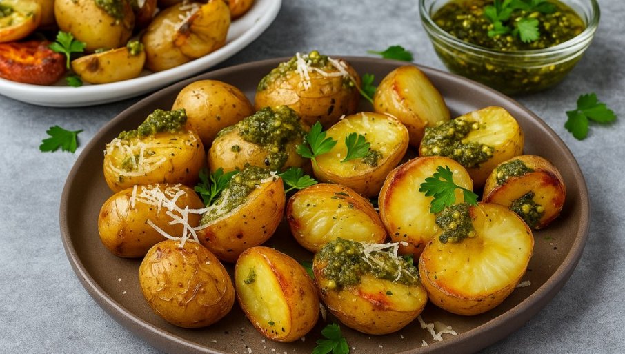 KROMPIR SA PESTOM I PARMEZANOM: Recept za hrskavi krompir