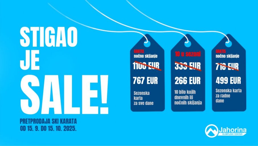 Na Jahorini počela pretprodaja ski-karata uz velike popuste