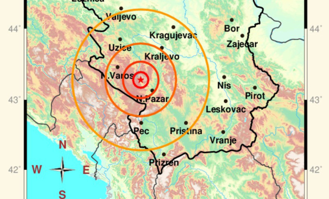 Još jedan zemljotres u Srbiji
