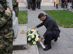 Mićin položio venac palim borcima u Prvom svetskom ratu povodom dana oslobođenja Novog Sada