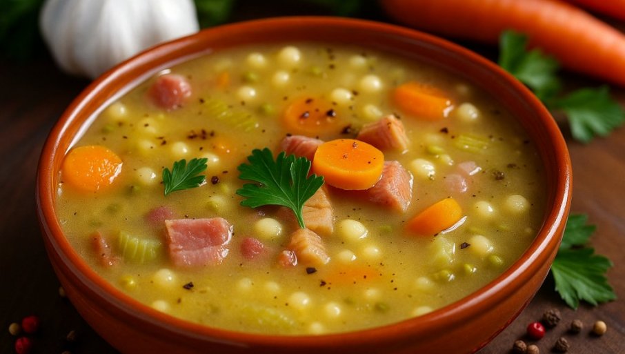 GRAŠAK SA DIMLjENIM MESOM: Tradicija koja miriše na topli dom!