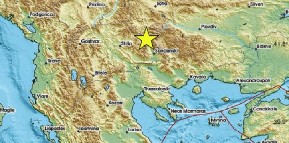 Zemljotres 3,8 stepeni pogodio Blagoevgrad