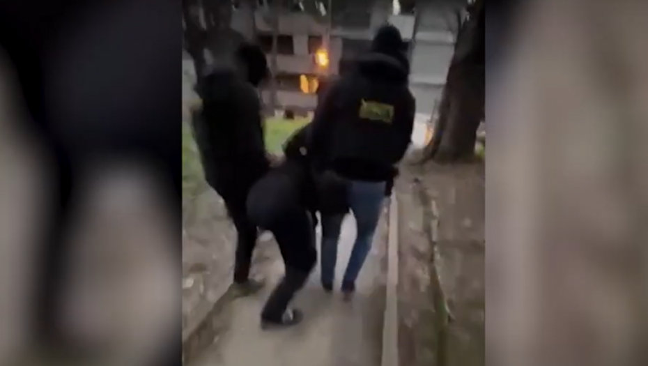 Snimak hapšenja osumnjičenog za pokušaj ubistva na NBG