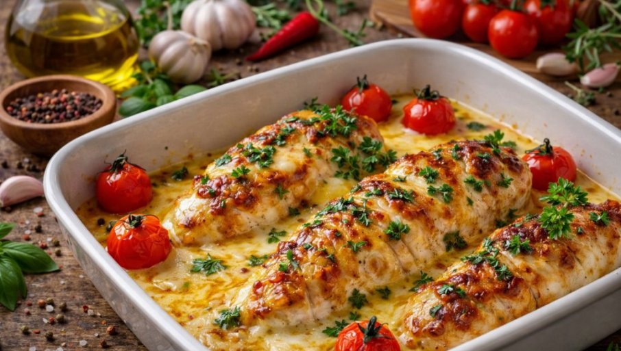 PILETINA U MAJONEZ SOSU SA SIROM: Svi će tražiti još jednu porciju!