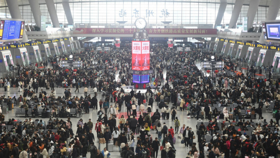 Kineski vozovi tokom praznika prevezli 121 milion putnika