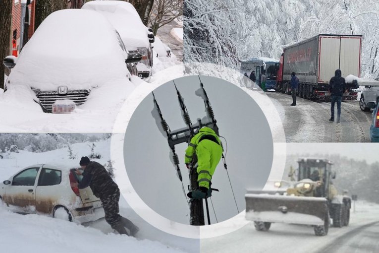 SNEŽNA APOKALIPSA U ZAPADNOJ SRBIJI! Zlatibor i Tara potpuno odsečeni, konji izvlače automobile iz nanosa, stotine ljudi u MRAKU! Pogledajte dramatične snimke borbe sa MEĆAVOM! (FOTO, VIDEO)