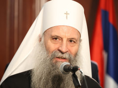 Patrijarh srpski Porfirije u Hramu Svetog Save primio studente banjalučkog Fakulteta bezbednosnih nauka