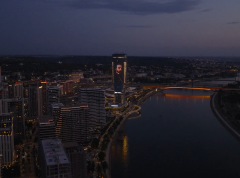 Kula Beograd obasjana u čast Đure Jakšića