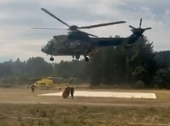 Super Puma MUP-a Srbije angažovana na gašenju požara u Španiji