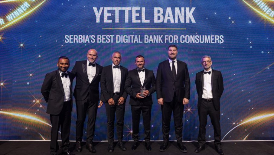 Yettel Bank najbolja digitalna banka za korisnike u Srbiji: Euromoney nagrada iz Londona