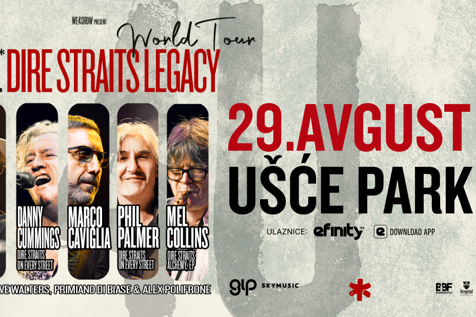 Rok legende uživo u Beogradu: Dire Straits Legacy 29. avgusta na Ušću, ulaznice u prodaji od danas!