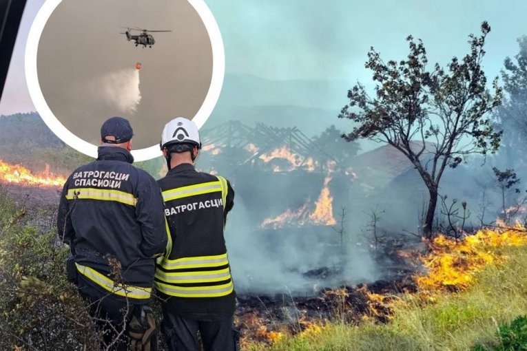 BORBA SA VATRENOM STIHIJOM ŠIROM SRBIJE! Pet požara aktivno, Deliblatska peščara najugroženija